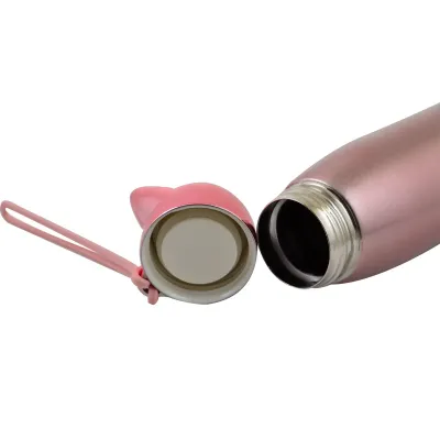 Термос YES  Pink Cat 320 мл Розовое золото (707275)