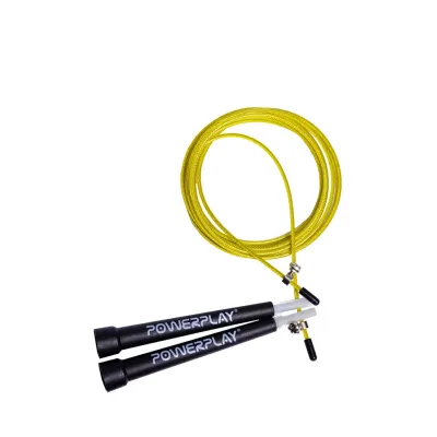 Скакалка швидкісна PowerPlay 4202 2.9 м Жовта (PP_4202_Yellow) Скакалка швидкісна PowerPlay 4202 2.9 м Жовта (PP_4202_Yellow)