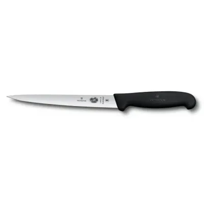 Кухонный нож Victorinox Fibrox Filleting Superflex для филе 18 см Черный (5.3813.18) Кухонный нож Victorinox Fibrox Filleting Superflex для филе 18 см Черный (5.3813.18)