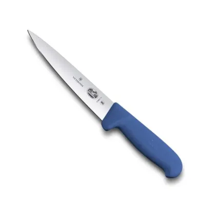 Кухонный нож мясника Victorinox Fibrox Sticking 14 см Синий (5.5602.14) Кухонный нож мясника Victorinox Fibrox Sticking 14 см Синий (5.5602.14)