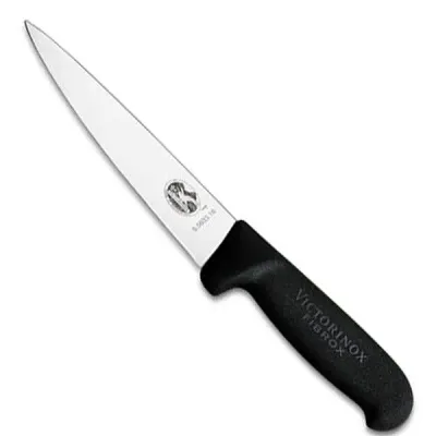 Кухонный нож мясника Victorinox Fibrox Sticking 16 см Черный (5.5603.16) Кухонный нож мясника Victorinox Fibrox Sticking 16 см Черный (5.5603.16)
