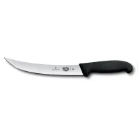 Кухонний ніж м'ясника Victorinox Fibrox Breaking 25 см Чорний (5.7203.25) Кухонний ніж м'ясника Victorinox Fibrox Breaking 25 см Чорний (5.7203.25)
