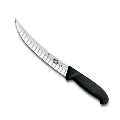 Кухонний ніж м'ясника Victorinox Fibrox Butcher 20 см Чорний (5.7223.20) Кухонний ніж м'ясника Victorinox Fibrox Butcher 20 см Чорний (5.7223.20)