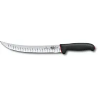 Кухонний ніж м'ясника Victorinox Fibrox Butcher Dual Grip 25 см Чорно-червоний (5.7223.25D) Кухонний ніж м'ясника Victorinox Fibrox Butcher Dual Grip 25 см Чорно-червоний (5.7223.25D)