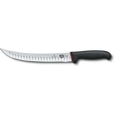 Кухонний ніж м'ясника Victorinox Fibrox Butcher Dual Grip 25 см Чорно-червоний (5.7223.25D) Кухонний ніж м'ясника Victorinox Fibrox Butcher Dual Grip 25 см Чорно-червоний (5.7223.25D)