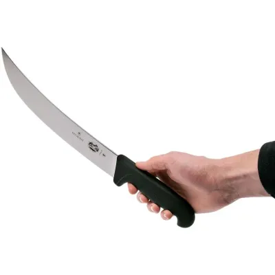 Разделочный нож мясника Victorinox Fibrox Cimeter Steak 25 см Черный (5.7303.25) Разделочный нож мясника Victorinox Fibrox Cimeter Steak 25 см Черный (5.7303.25)