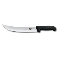 Обробний ніж м'ясника Victorinox Fibrox Cimeter Steak 25 см Чорний (5.7303.25) Обробний ніж м'ясника Victorinox Fibrox Cimeter Steak 25 см Чорний (5.7303.25)