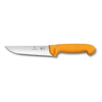 Кухонний ніж м'ясника Victorinox Swibo Butcher Wide 14 см Жовтий (5.8421.14) Кухонний ніж м'ясника Victorinox Swibo Butcher Wide 14 см Жовтий (5.8421.14)