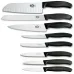 Набор кухонных ножей и подставки Victorinox Swiss Classic Cutlery Block 9 предметов Черные (6.7173.8)
