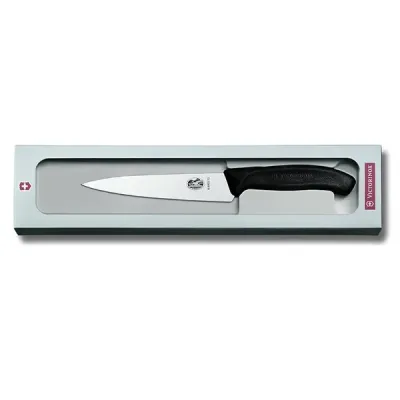Кухонний ніж обробний Victorinox Swiss Classic Carving 15 см Чорний (6.8003.15G) Кухонний ніж обробний Victorinox Swiss Classic Carving 15 см Чорний (6.8003.15G)