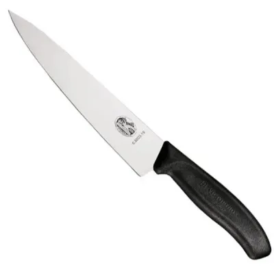 Кухонний ніж обробний Victorinox Swiss Classic Carving 19 см Чорний (6.8003.19B) Кухонний ніж обробний Victorinox Swiss Classic Carving 19 см Чорний (6.8003.19B)