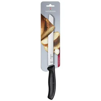 Кухонний ніж для хліба Victorinox Swiss Classic Bread 21 см Чорний (6.8633.21B) Кухонний ніж для хліба Victorinox Swiss Classic Bread 21 см Чорний (6.8633.21B)