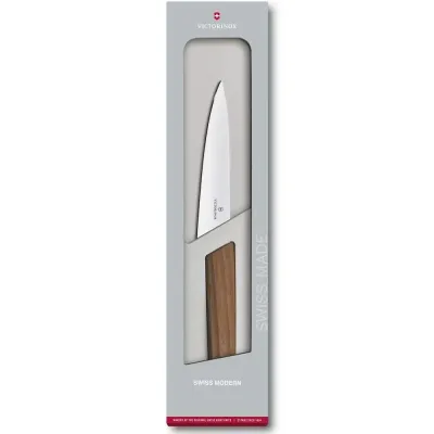 Кухонный универсальный нож Victorinox Swiss Modern Kitchen 15 см Орех (6.9010.15G)