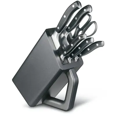 Набір кухонних ножів із підставкою Victorinox Grand Maitre Cutlery Block 7 шт. (7.7243.6) Набір кухонних ножів із підставкою Victorinox Grand Maitre Cutlery Block 7 шт. (7.7243.6)