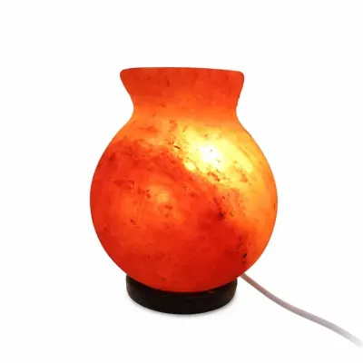 Соляная лампа No Brand Ваза из гималайской соли 17x12 см Разноцветный (DN25676) Соляная лампа No Brand Ваза из гималайской соли 17x12 см Разноцветный (DN25676)