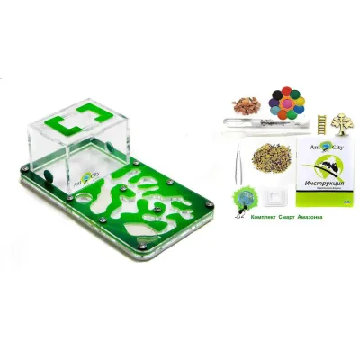 Мурашина Ферма No Brand Smart Амазонка комплект для новачка Зелений (hub_prGA87921) Мурашина Ферма No Brand Smart Амазонка комплект для новачка Зелений (hub_prGA87921)
