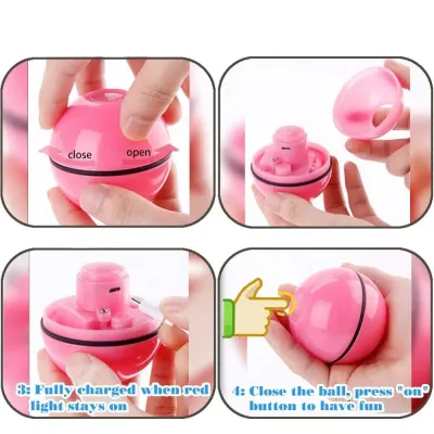 Игрушка для кошки Sundy USB smart мяч-шарик с хаотичным движением и красной точкой Красный (302)