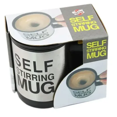 Чашка з вентилятором для розмішування цукру RIAS Self Stirring Mug Black (3sm_553345161)
