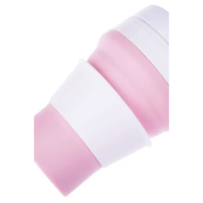 Складана силіконова склянка з кришкою та трубочкою Tonna Waist MARSHMALLOW 1 Складана силіконова склянка з кришкою та трубочкою Tonna Waist MARSHMALLOW 1