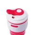 Складана силіконова склянка з кришкою Tonna Barrel RASPBERRY