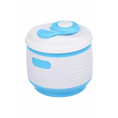 Складана силіконова склянка з кришкою Tonna Barrel SKY