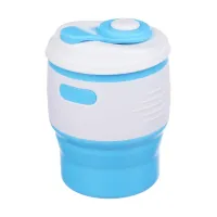 Складной силиконовый стакан с крышкой Tonna Barrel SKY Складной силиконовый стакан с крышкой Tonna Barrel SKY