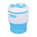 Складана силіконова склянка з кришкою Tonna Barrel SKY
