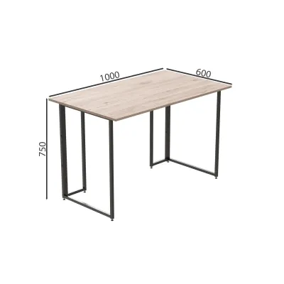 Комп'ютерний стіл Ferrum-decor Ханна 76x100x60 чорний ДСП Дуб Сан-Маріно 32мм Комп'ютерний стіл Ferrum-decor Ханна 76x100x60 чорний ДСП Дуб Сан-Маріно 32мм