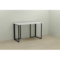 Комп'ютерний стіл Ferrum-decor Ханна 75x140x60 чорний ДСП Біле 16мм Комп'ютерний стіл Ferrum-decor Ханна 75x140x60 чорний ДСП Біле 16мм