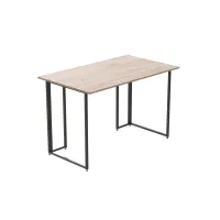 Компьютерный стол Ferrum-decor Ханна 75x140x60 черный ДСП Дуб Сан-Марино 16мм Компьютерный стол Ferrum-decor Ханна 75x140x60 черный ДСП Дуб Сан-Марино 16мм