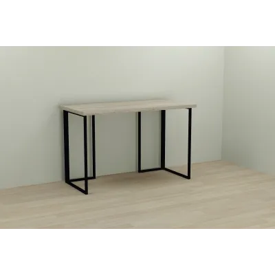 Комп'ютерний стіл Ferrum-decor Ханна 76x120x70 чорний ДСП Дуб Сонома 32мм