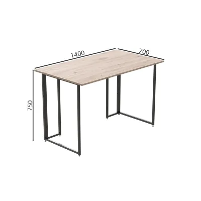 Комп'ютерний стіл Ferrum-decor Ханна 76x140x70 чорний ДСП Дуб Сан-Маріно 32мм Комп'ютерний стіл Ferrum-decor Ханна 76x140x70 чорний ДСП Дуб Сан-Маріно 32мм