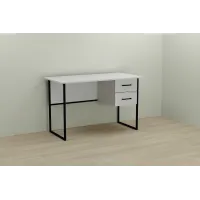 Комп'ютерний стіл Ferrum-decor Дакота 75x120x60 чорний ДСП Біле 16мм