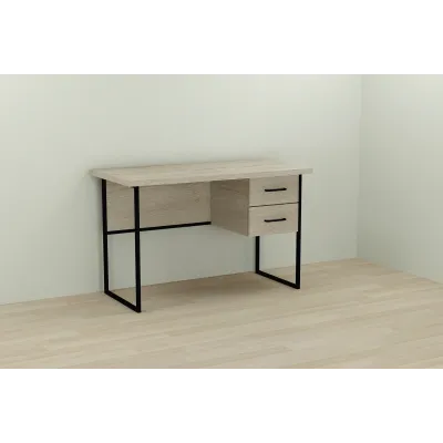 Комп'ютерний стіл Ferrum-decor Дакота 76x120x60 чорний ДСП Дуб Сонома 32мм