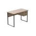 Компьютерный стол Ferrum-decor Дакота 75x120x70 черный ДСП Дуб Сан-Марино 16мм