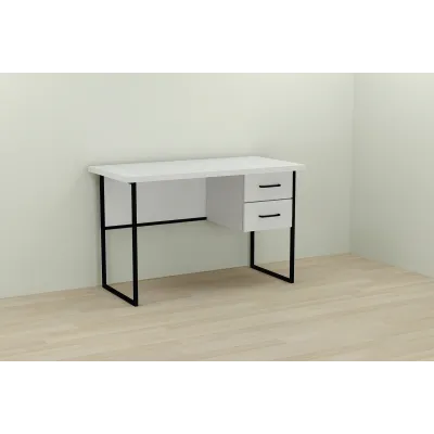 Комп'ютерний стіл Ferrum-decor Дакота 76x120x70 чорний ДСП Біле 32мм