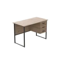 Компьютерный стол Ferrum-decor Гарри 75x120x60 черный ДСП Дуб Сан-Марино 16мм Компьютерный стол Ferrum-decor Гарри 75x120x60 черный ДСП Дуб Сан-Марино 16мм