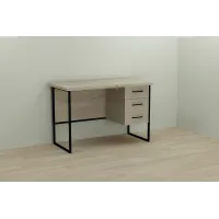 Комп'ютерний стіл Ferrum-decor Гаррі 76x120x70 чорний ДСП Дуб Сонома 32мм
