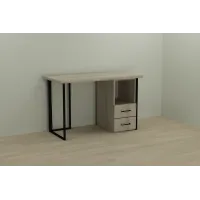 Компьютерный стол Ferrum-decor Отто 76x120x60 черный ДСП Дуб Сонома 32мм Компьютерный стол Ferrum-decor Отто 76x120x60 черный ДСП Дуб Сонома 32мм