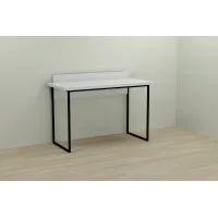 Комп'ютерний стіл Ferrum-decor Скай 76x120x60 чорний ДСП Біле 32мм