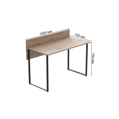 Комп'ютерний стіл Ferrum-decor Скай 75x100x70 чорний ДСП Дуб Сан-Маріно 16мм Комп'ютерний стіл Ferrum-decor Скай 75x100x70 чорний ДСП Дуб Сан-Маріно 16мм