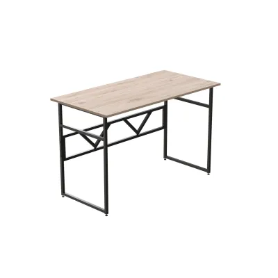 Компьютерный стол Ferrum-decor Раян 76x120x60 черный ДСП Дуб Сан-Марино 32мм