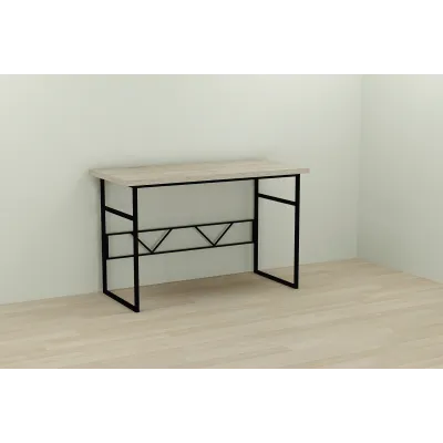 Компьютерный стол Ferrum-decor Раян 75x140x70 черный ДСП Дуб Сонома 32мм