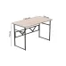 Компьютерный стол Ferrum-decor Раян 75x140x70 черный ДСП Дуб Сан-Марино 32мм