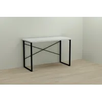 Комп'ютерний стіл Ferrum-decor Дейв 75x100x60 чорний ДСП Біле 32мм