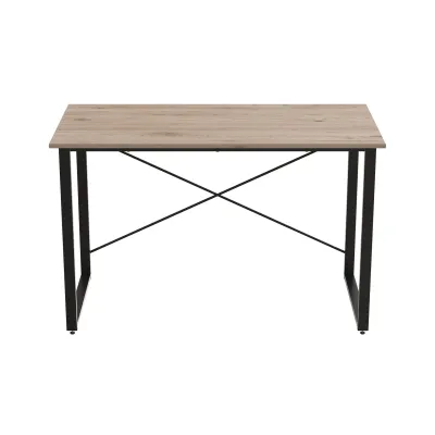 Комп'ютерний стіл Ferrum-decor Дейв 75x120x60 чорний ДСП Дуб Сан-Маріно 32мм