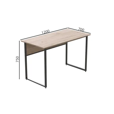 Комп'ютерний стіл Ferrum-decor Коді 75x120x70 чорний ДСП Дуб Сан-Маріно 32мм