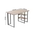 Компьютерный стол Ferrum-decor Кевин 75x100x60 черный ДСП Дуб Сан-Марино 32мм
