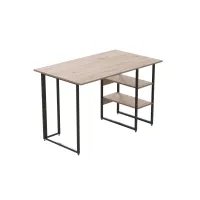 Комп'ютерний стіл Ferrum-decor Кевін 75x100x70 чорний ДСП Дуб Сан-Марино 16мм
