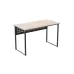 Компьютерный стол Ferrum-decor Майк 75x120x60 черный ДСП Дуб Сан-Марино 32мм